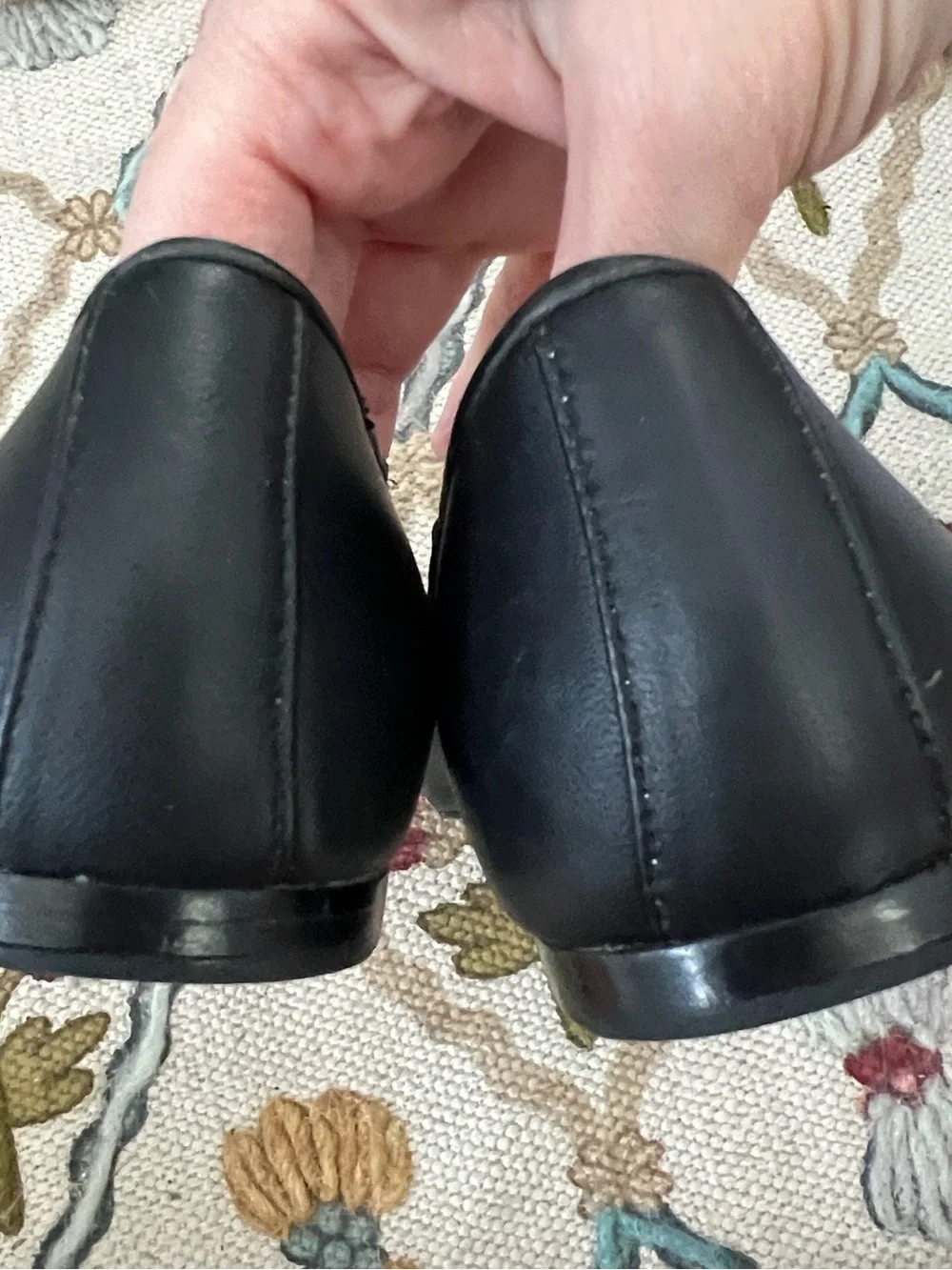 Kate Spade New York Willa Black Leather Bow Ballet Flats Size 9M